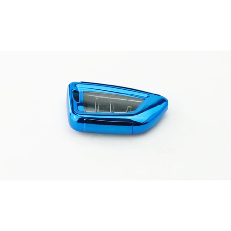 Blue TPU Key Fob Cover W/ Button Cover Panel For BMW X1 X4 X5 X6 X7 5 7 Series