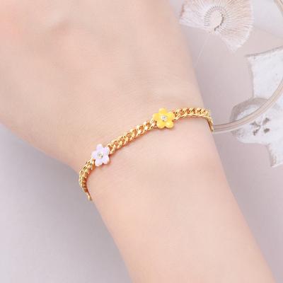 Original Kupferfarbenes Blumenpflanzen-Armband Gold Schönes Exquisites Armband Einheitsgröße Schmuck Jubiläums-Accessoire Geschenk