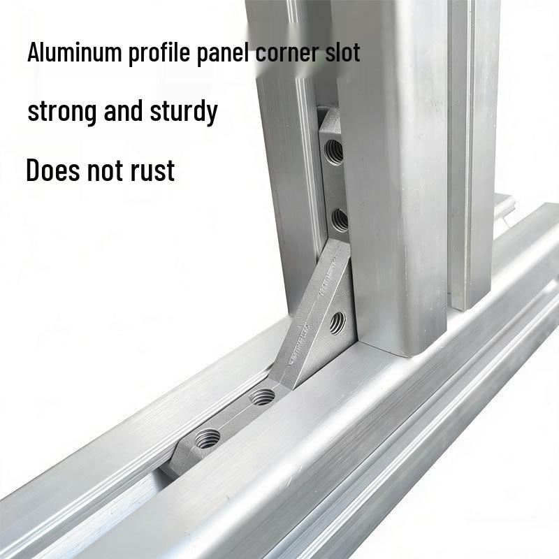 L-Shaped Aluminum Profile Corner Bracket for 2020/3030/4040 Panels and Wood Boards