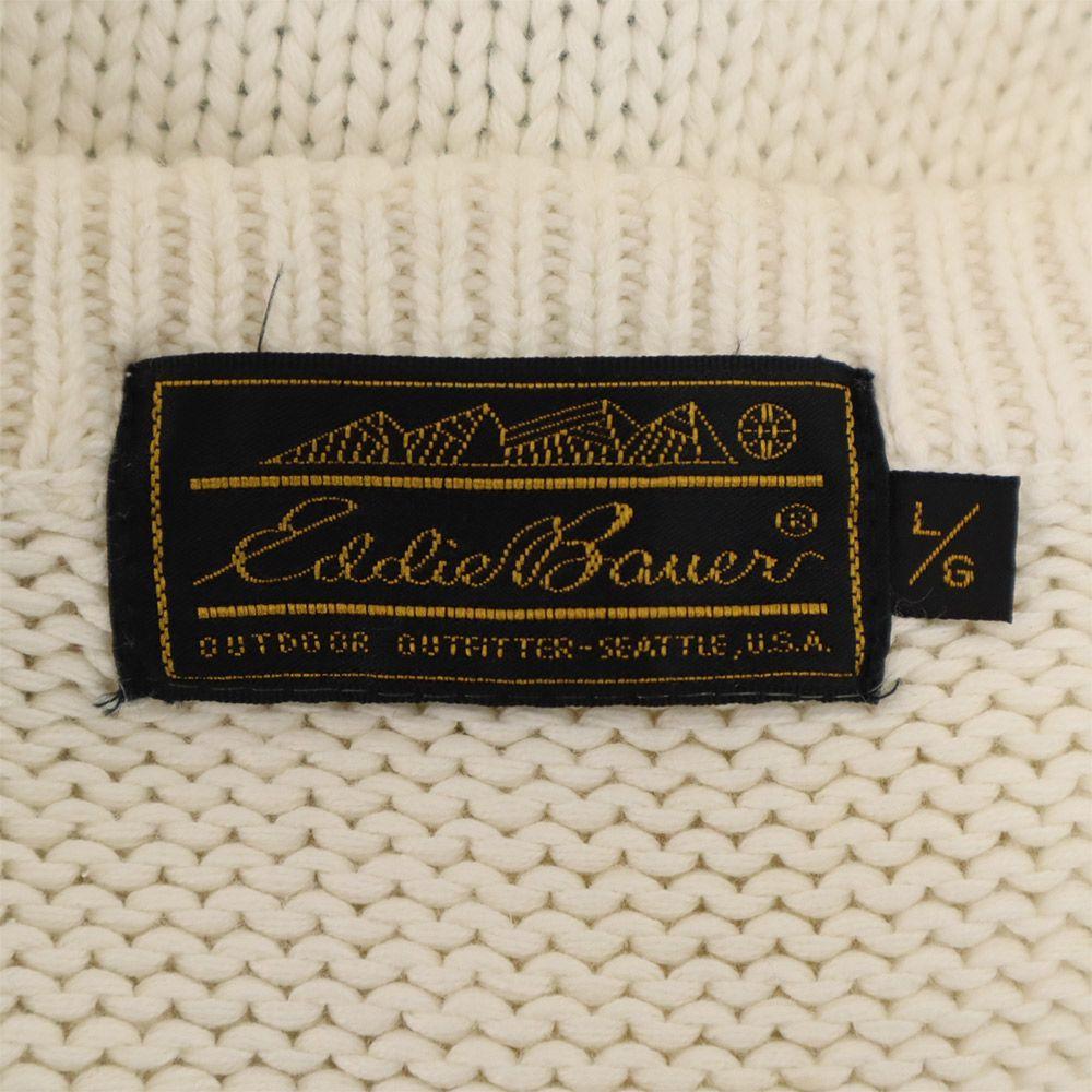 Eddie Bauer 90s Black tag late model Overall handle Knit vest Old vintage Men's Used