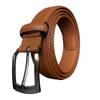 [JACQUES POIRIER] Men's Belt, Business, Genuine Leather, Casual, Gentleman, Student, Big Size, Long Belt, Size Adjustable (CAMEL)