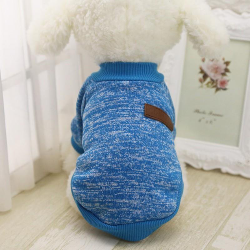 6 Color Pet Dog Sweater Autumn Winter Pet Dogs Coat Clothes Soft Comfortable Warm Fashion Classic Woolen Sweater Dog Jackets