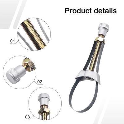 Steel Strap Wrench Hand Tools Car Oil Filter Removal Tool Specifications Steel Strap Wrench Suitable For Mm Mm