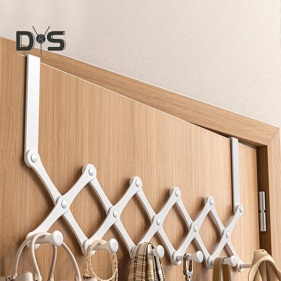 Haczyk na drzwi Trwała konstrukcja Duża nośność Chowany design Prosta instalacja Uchwyt do przechowywania ręczników z 6 haczykami
