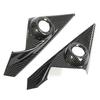 2PCS ABS Carbon Fiber Interior Front Door Speaker Window A Pillar Cover Trim for Honda Civic 2016-2019 10Th Gen Car Accessories