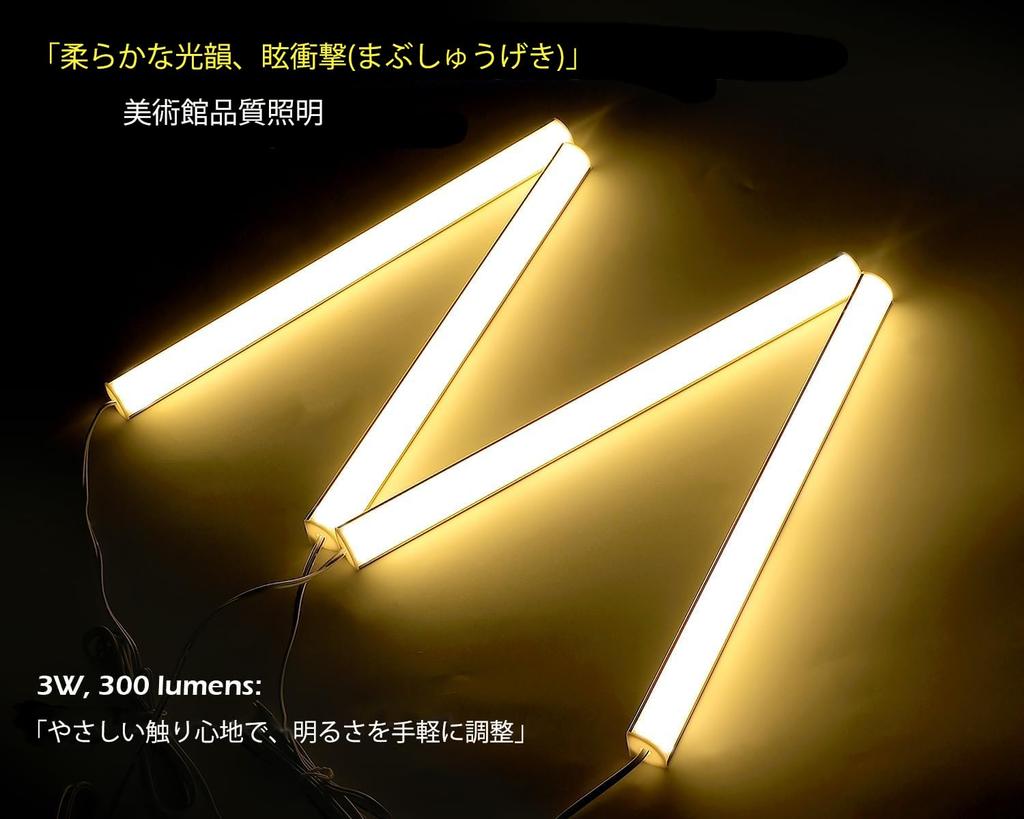 LED Figure Light, V-shaped, 3W, Indirect Lighting, Easy Installation, for Glass Cases/Collection Cases/Display Cases/Kitchen/Bookcases/Shop Decoration