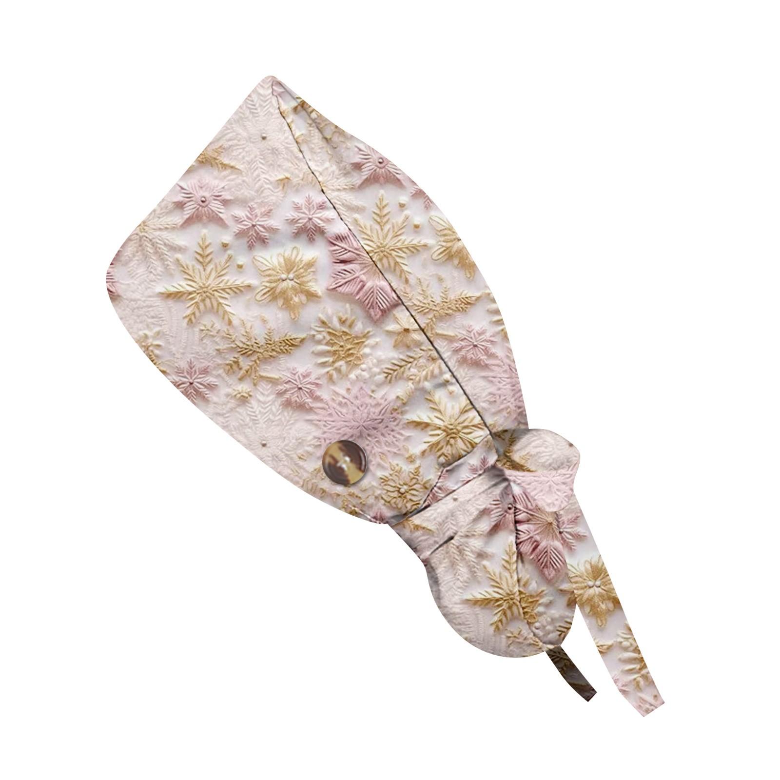 

Модная рождественская рабочая кепка с принтом, повседневная женская кепка с хвостиком, кепка с повязкой, кепка Baotou One Size белый