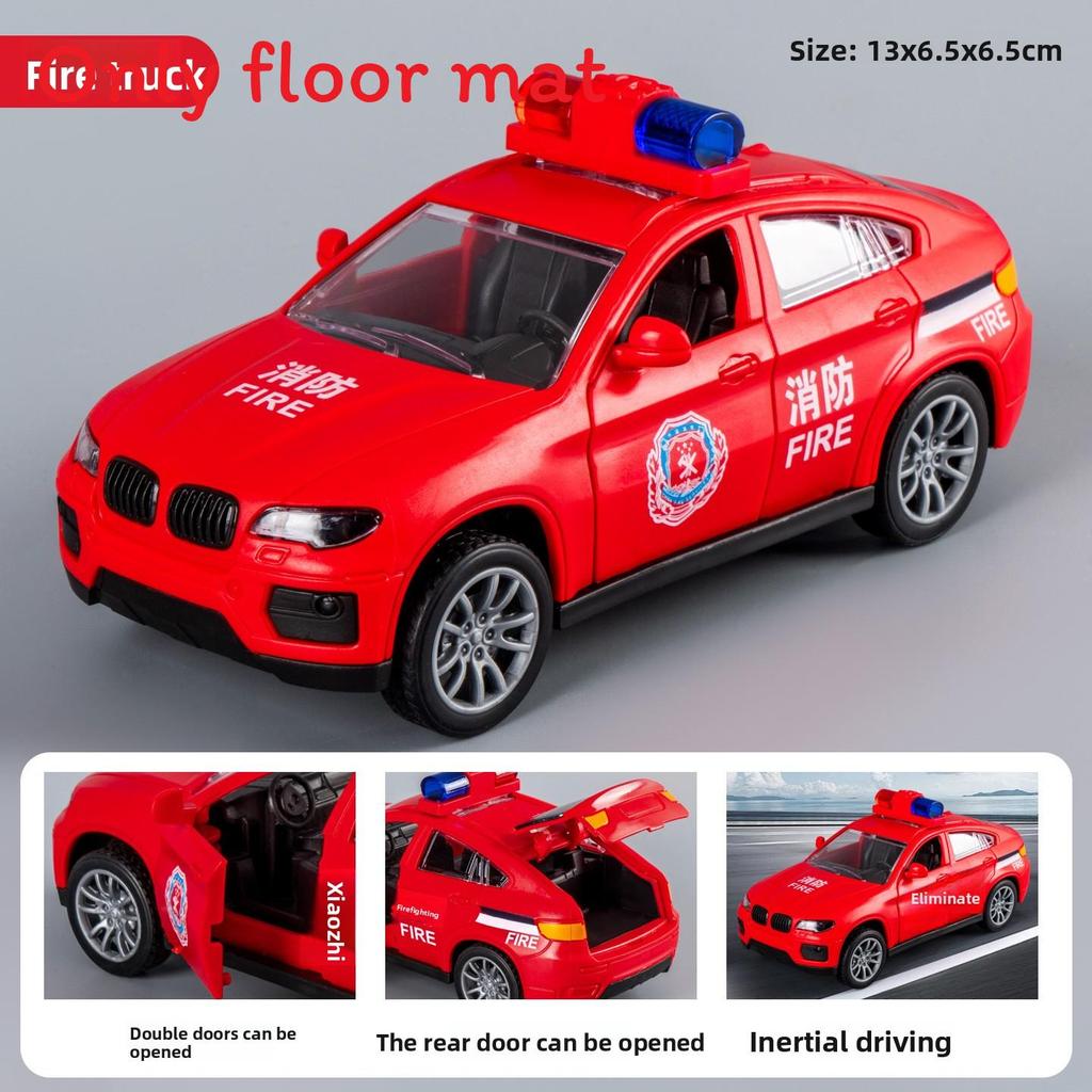 

Пожарная детская аварийная машина Специальный полицейский автомобиль Игрушка для игры Малыш красный