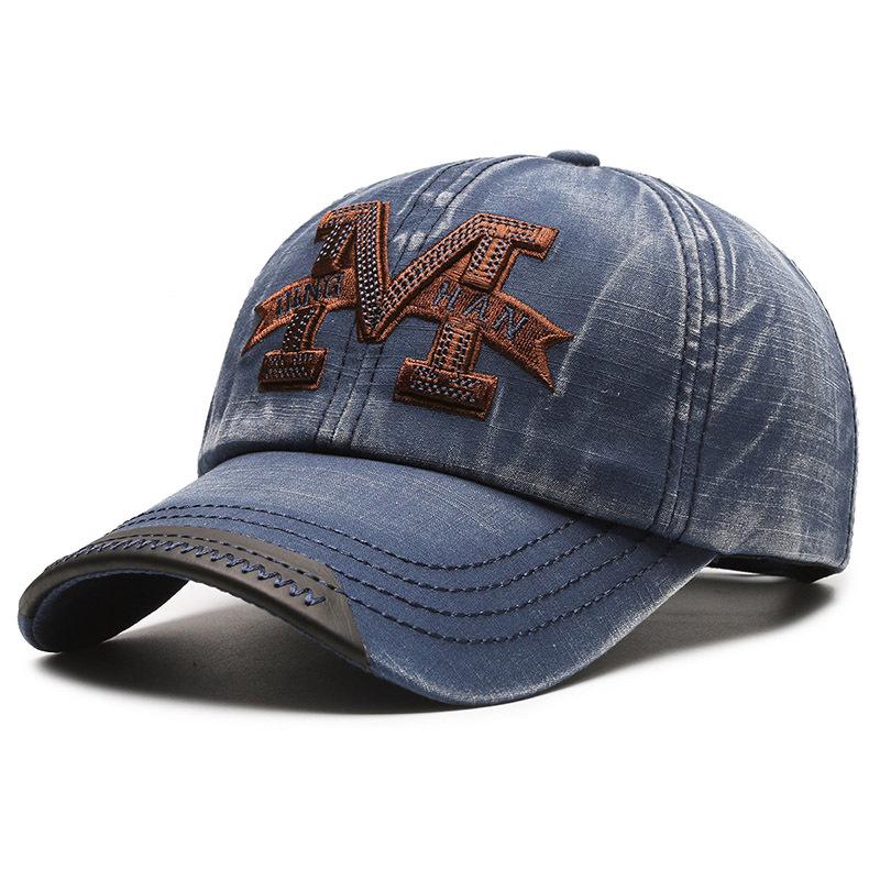 Male Denim Baseball Cap Spring Autumn Summer Femlae Embroidery Ponytail Panama Cap Snapback Hat Sun Visor Hats Fishing Hat Peak Cap
