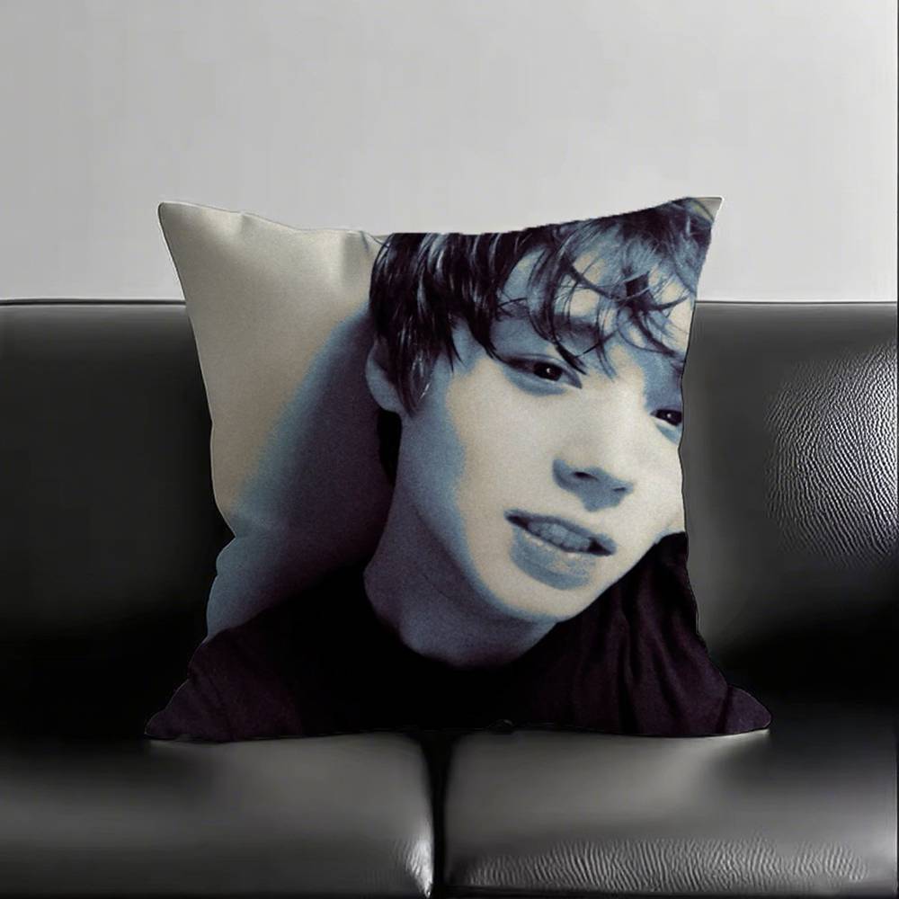 1 Stück W-Weak H-Hero P-Park J-Jihoon Kissenbezug Quadratisch Schlafzimmer Sofa Freizeit Komfort Kissen Auto Wohnzimmer Heimdekoration