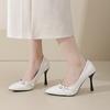 Comfortable and stable heels, black light and familiar, beautiful high heels for women, new French temperament high heels for women in spring and autu