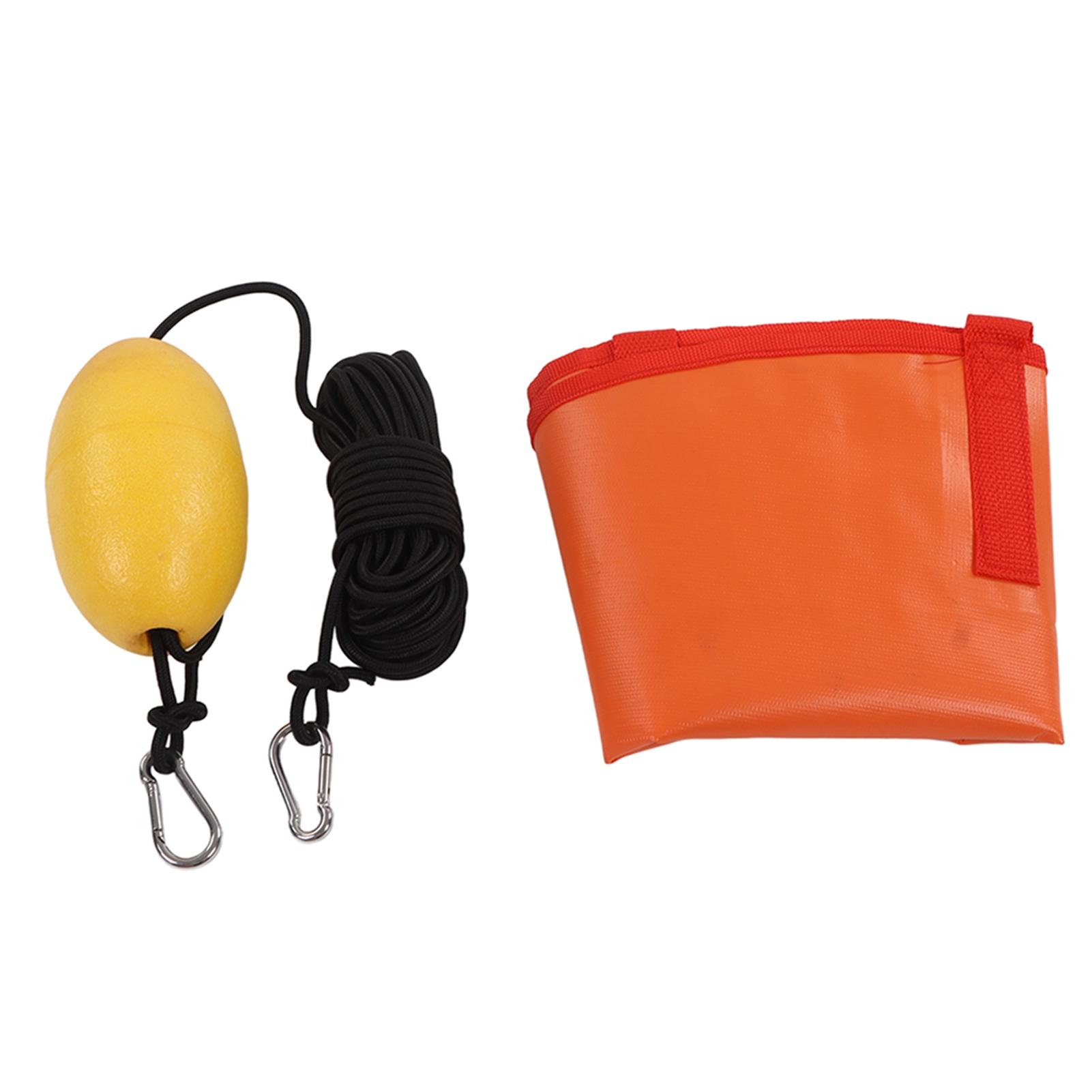 

Sea Anchor Drift Kit Sea Boat Drift Sock Anchor Drogue Kayak Accessories Small Orange Anchor Big Drogue