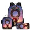 Toy Story 5 Cartoon Backpack for Kids, School Bag with Lunch Bag and Pencil Case, 3-Piece Set