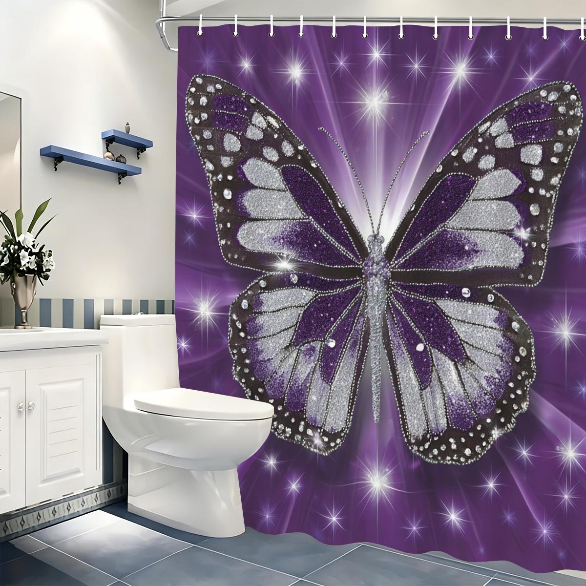 

Vibrant Beach Hut & Seagull Pattern Polyester Shower Curtain - Nautical Style Bathroom Decor Fabric Bathtub Curtain W60H190(CM)-1 Pcs