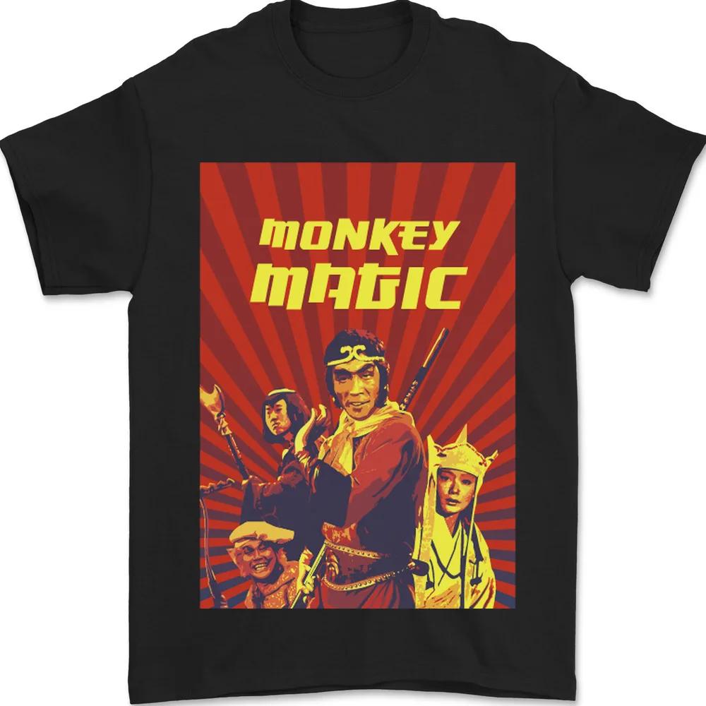 Monkey Magic Poster Mens T-Shirt 100% Cotton  tops Unisex Summer Short Sleeve XXXXL
