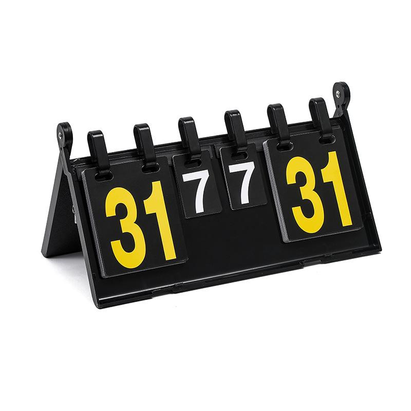 Portable Manual Scoreboard Easy Flip Scorekeeper Baskeball Tennis Volleyball Scoreboard Table Top Scoreboard Sport Accessories