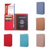 Passport Pu Leather Holder Multi Card Travel Wallet Cover Multiple Compartments