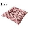 Warm Dining Chair Cushion Square Plush with Ties, Buffalo Check Plaid Seat Cushion, High Resilience Fiber Fluffy Non Slip Pad for Office Collapse Desk