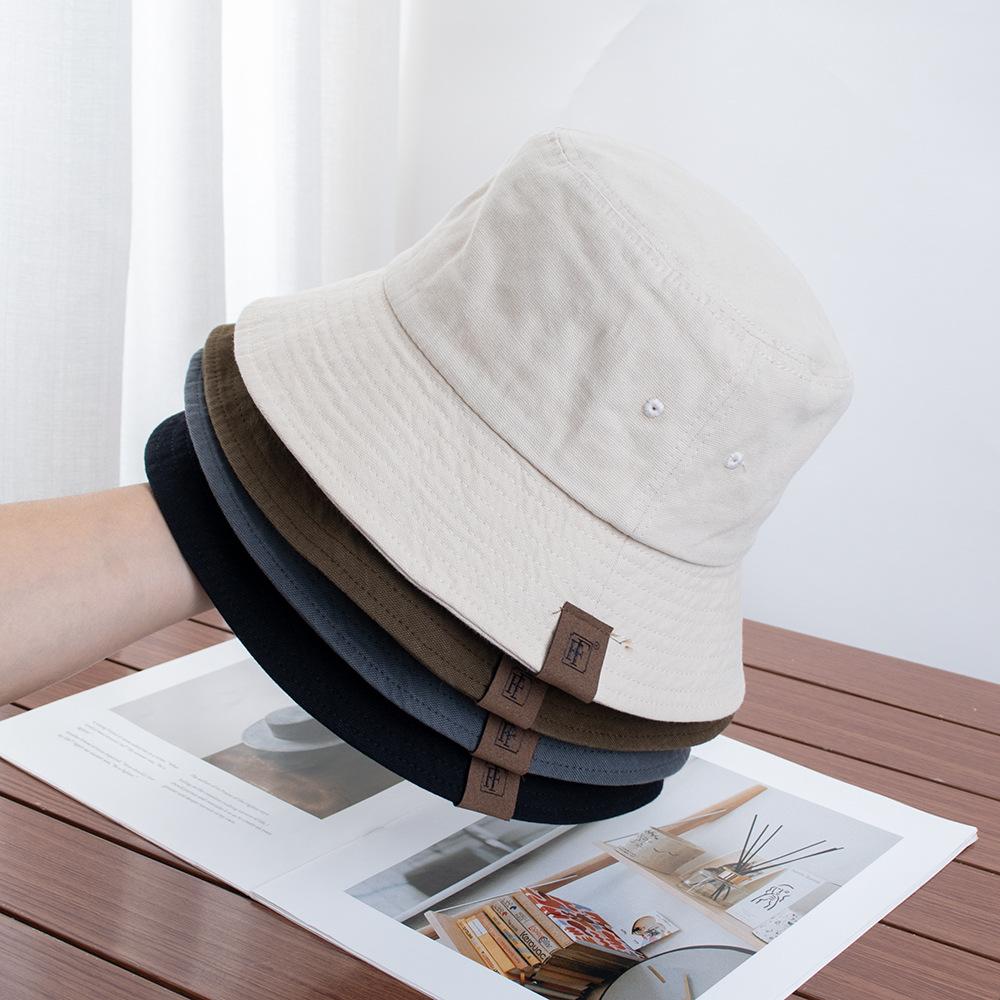 Casual versatile short-brimmed bucket hat women's outdoor street senior sense summer sunshade basin hat men's mountaineering hat