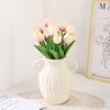 10PCS Artificial Tulips Flower Realistic Touch Tulip Flowers Fake Tulips Flowers for Home Table Vase Decor Wedding DIY Bouquet