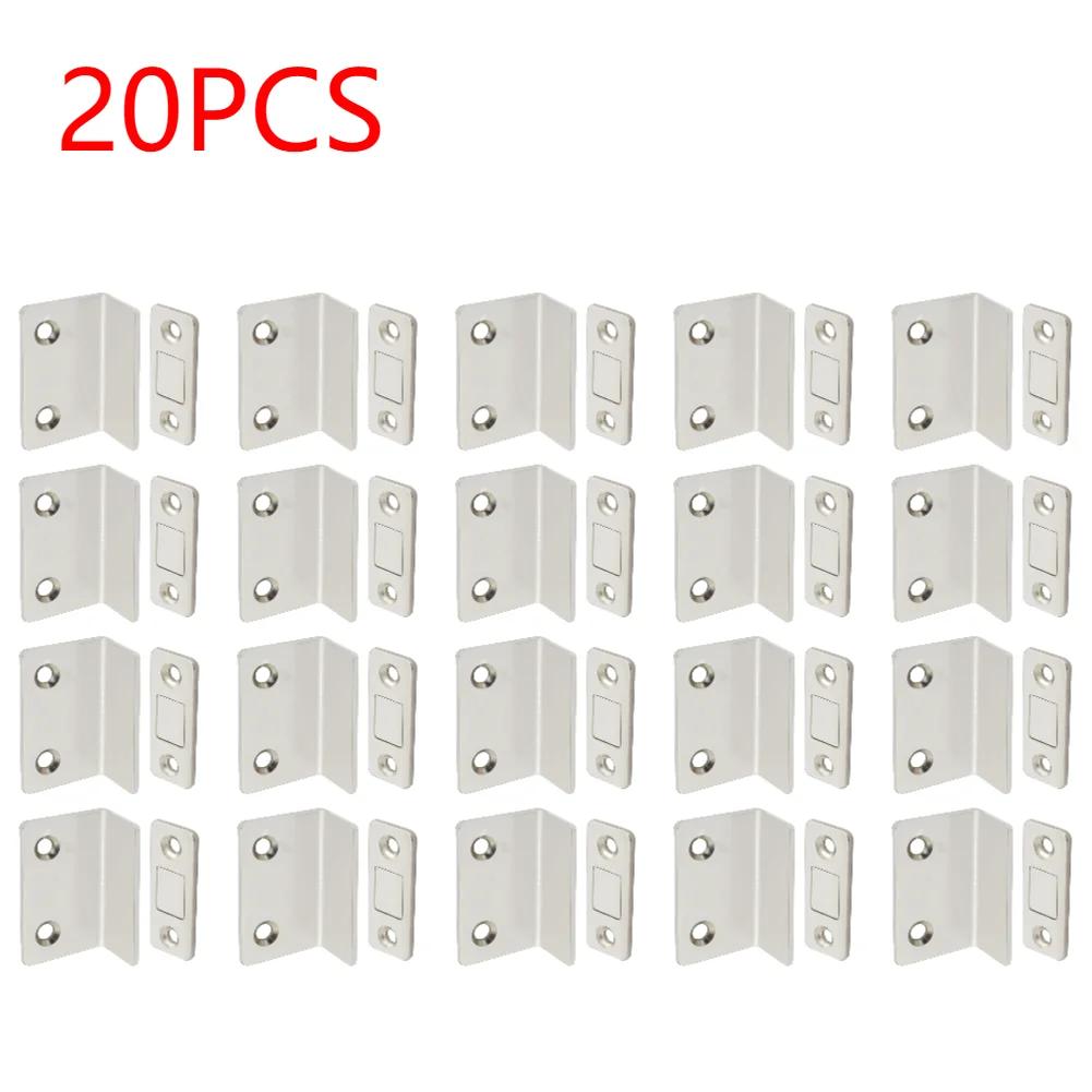 20-1 Stück Starker Türschließer Tür-Magnet Möbel Schrank Schrank Magnetischer Türfang Riegel Stanzfrei Schranktürschließer