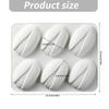 Chocolate Treat Tray with 6 Nut Shell Cavities, Flexible Baking Form for Table Service, Dessert Display, Daily Use, and Creative Serving Presentation