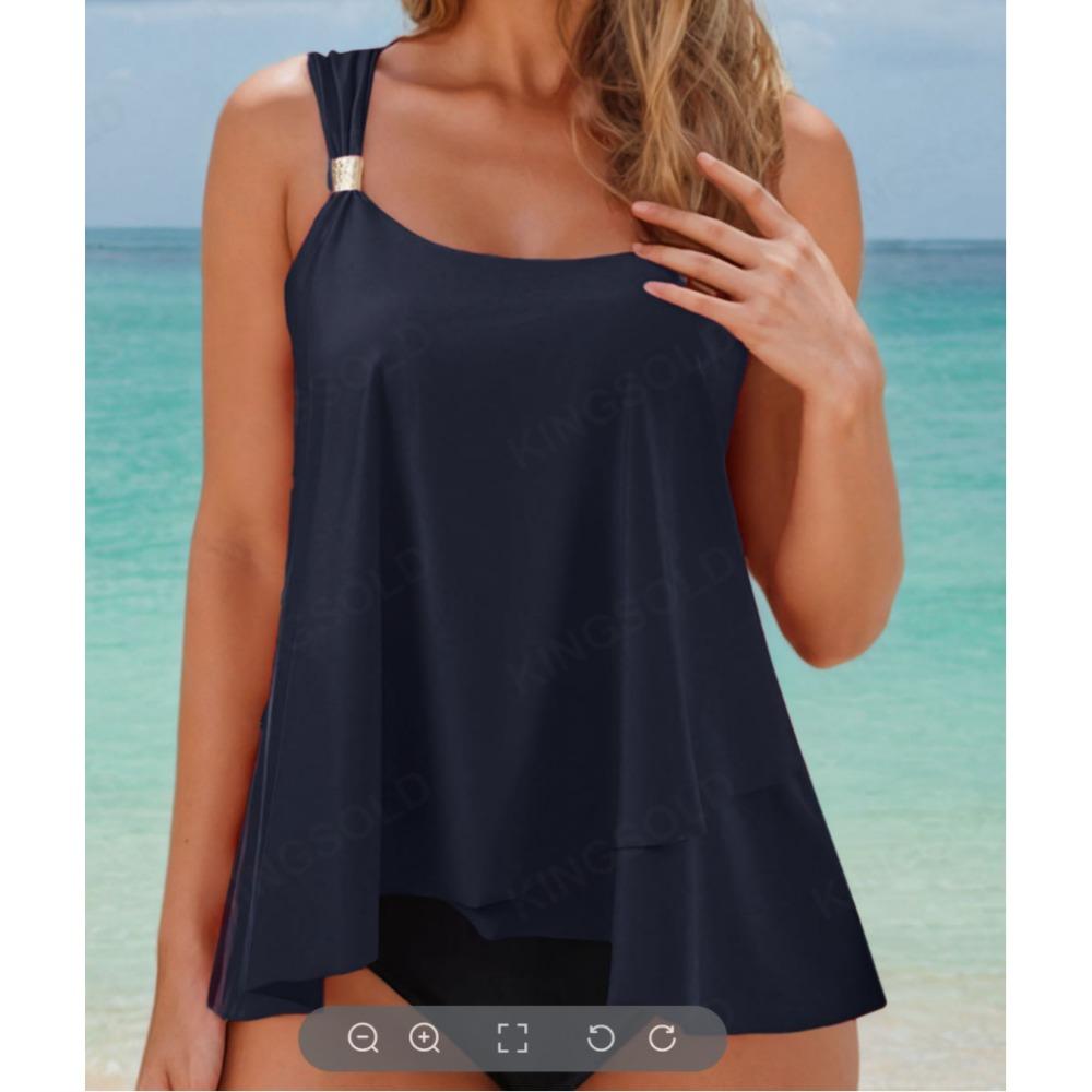 Costume da bagno a due pezzi europeo e americano Costume da bagno femminile Sexy Conservatore Nuovo Capelli