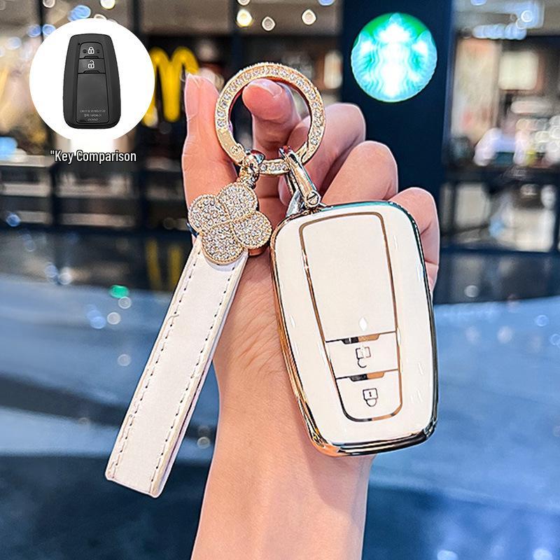Toyota Key Case for Camry, RAV4, Wildlander, Levin, Crown, Lu Fang - Suitable Keychain Bag for Men and Women.