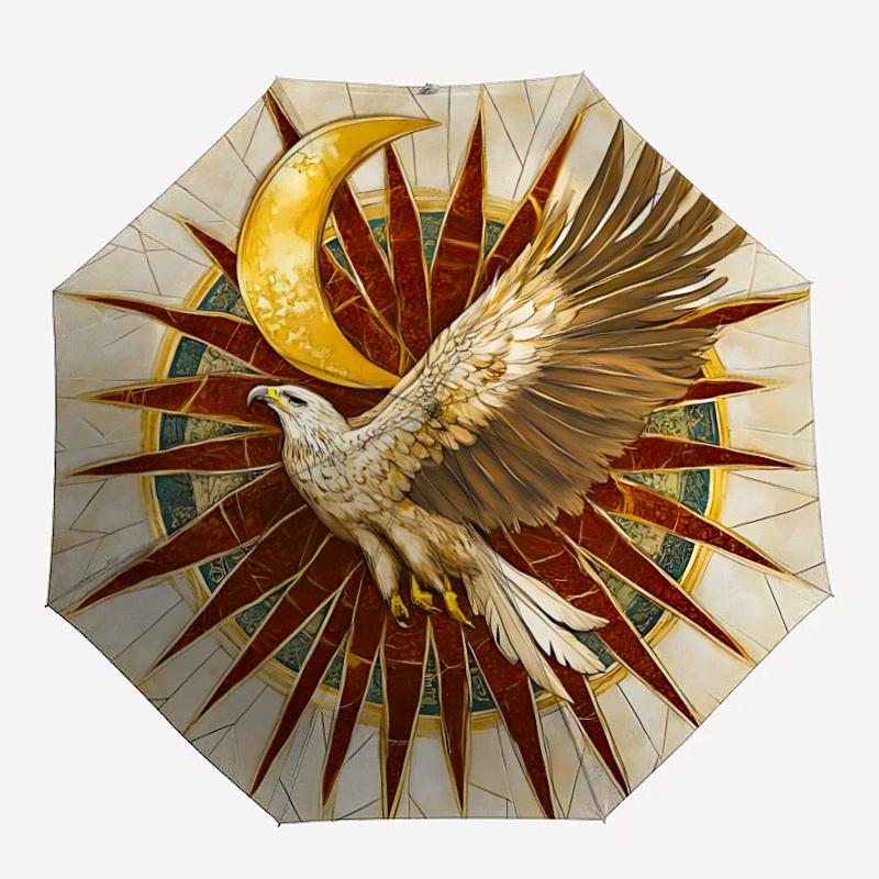 

1pc Eagle Symbol Umbrella - Portable Home Essential, Durable Iron Frame with Rod Structure, Fashion Lovers yy250910049