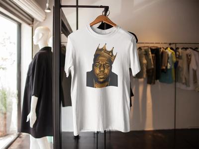 BIGGIE SMALLS INSPIRIERTES T-SHIRT NOTORIOUS B.I.G RAP HIP HOP ERWACHSENE KINDER