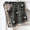Simple Style Large Grid Temperament Double-sided Imitation Cashmere Scarf Winter High-end Warm Shawl