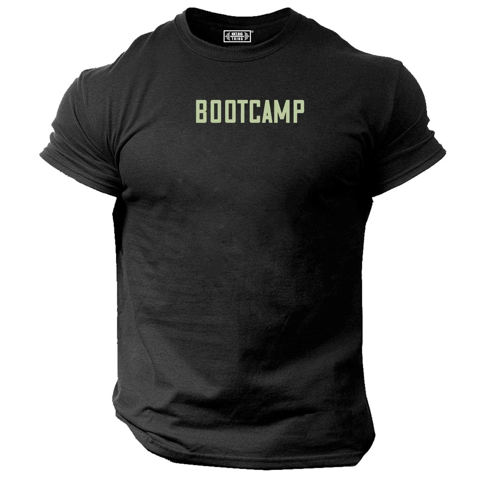 

Bootcamp T Shirt Gym Clothing Bodybuilding Training Workout Exercise Boxing Top M