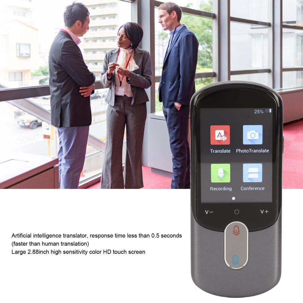 Smart Translator 2.88in Real Time Two Way Translation Portable Intelligent Language Voice Translator