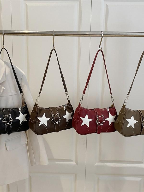 Trendy Star Design Women's Underarm Shoulder Bag - Fashionable and Versatile for Commuters