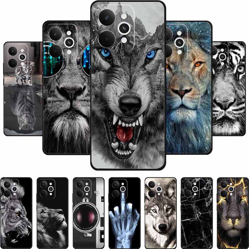 For Realme 15 Pro Case 15Pro Phone Cover Lion Wolf Black Silicone Soft Back Cover Case For Realme 15 Pro Case Realme15 Pro Coque