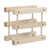 Able Wine Rack, 6 Bottle Capacity Standing Rack Wine Bottle Holder Wooden Wine Storage , Modular Storage Shelf for Kitchen Bar Count
