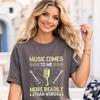 Music T-Shirt Music Tee Rock Band Tee Music Slogan Tee Gift for Boy Teen Girls Mom Dad Grandma Grandpa Family Sister Brother Crew Team Party