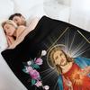 Immaculate Heart of Jesus Christ Sacred Heart Catholic Gift Throw Blanket Stuffeds Furrys Soft Plush Plaid Warm Blankets