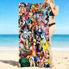 1Pc One Piece Characters Collage Beach Towel, Quick Dry, Multi-Use for Beach Pool Gym Yoga Home Travel, Christmas, Halloween, Xmas Gift S929161