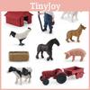 Realistic Pvc Farm Life Scene Model Featuring Shepherd Dog And Farm Animals Toys