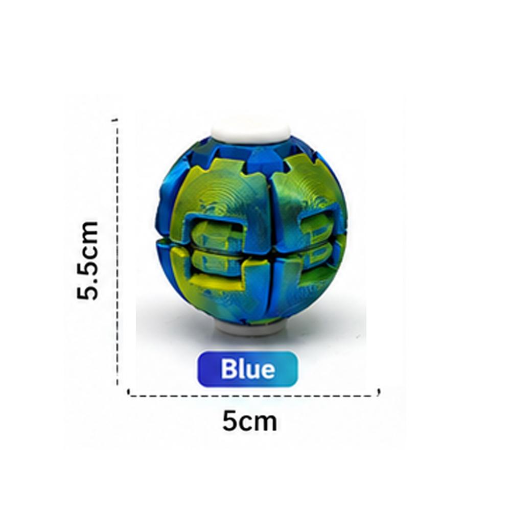 Smooth Spin Fidget Ball Magnetic Design 3D Printed Multi-Color Stress Relief For Adults Children Office Desk Toy