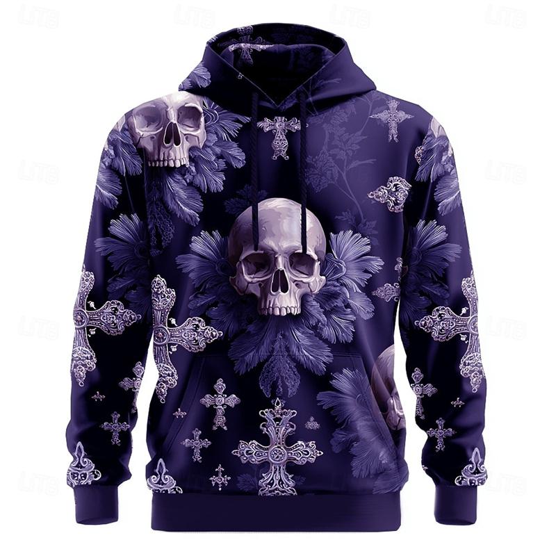 New Skull Graphics Hoodies For Man 3D Print Fashion Unisex Sweatshirt Winter And Autumn Hip Hop Oversized Casual Clothing Hoody