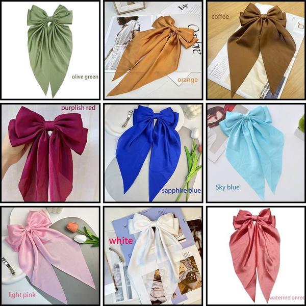 Ribbon Bow Hair Clip Large Vintage Style Hair Clip Spring Clip Hair Accessory Headwear Accessory