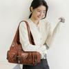 Commute PU Sewing Thread Zipper Classic Women Shoulder Bag 2026 Spring High Quality Large Capacity Shopper Fashion Handbag Solid Color Crossbody Bags