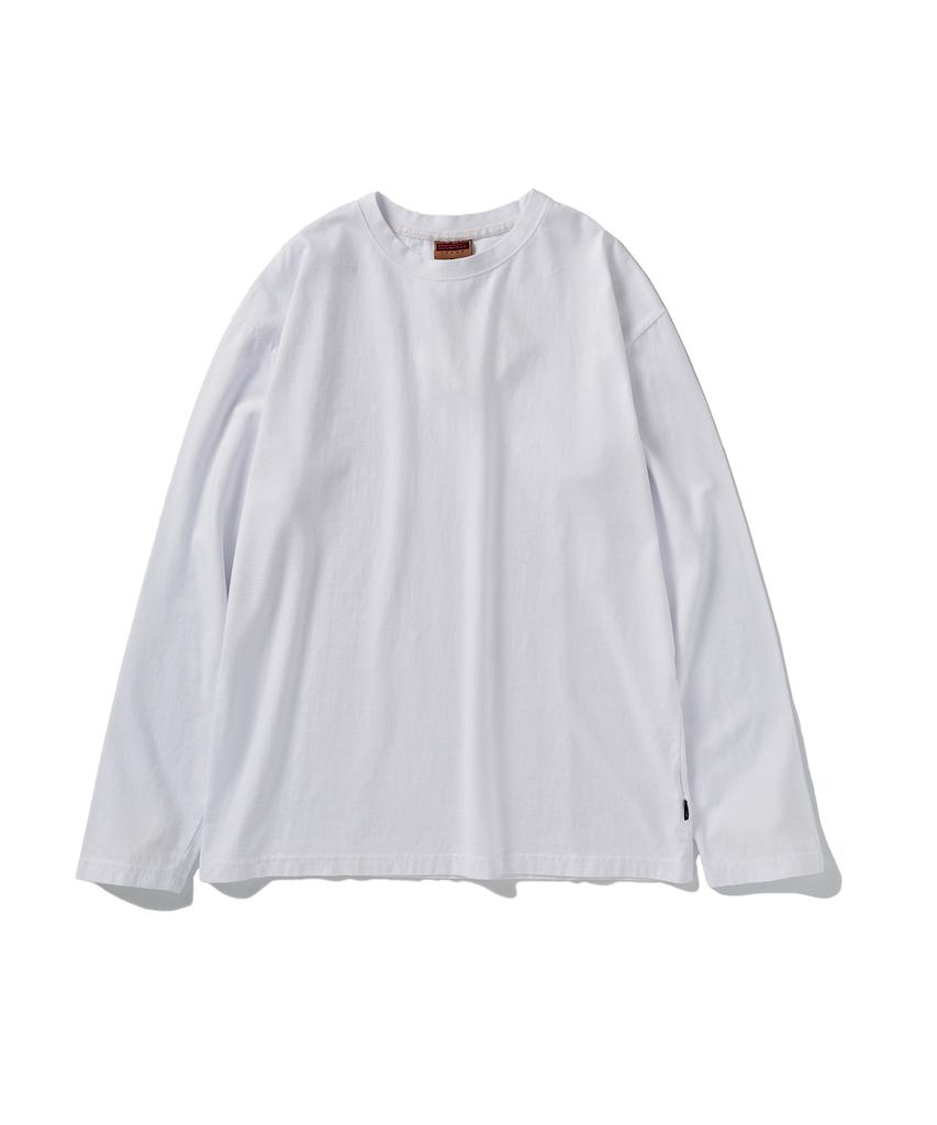 Peullukeu Pigment Long Sleeve T-Shirt White Flt701