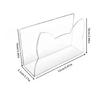 Desk Letter Holder Mail Rack 15x5.5x10cm for Office Desktop Envelope Organizers Desk File Storage Holder Display Slot
