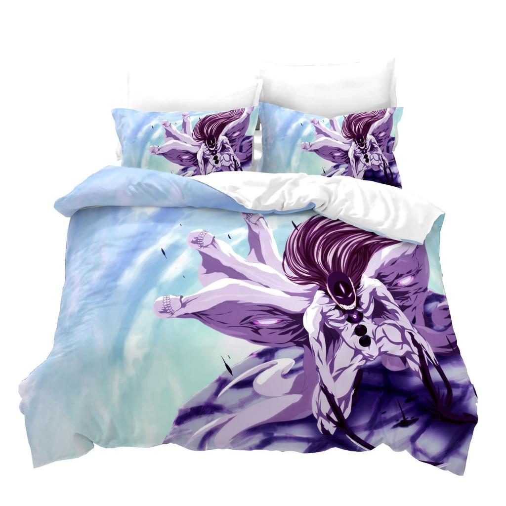 3D Digital Printing Three-Piece Quilt Cover Animation