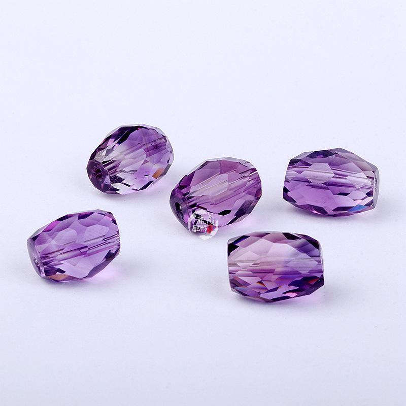 Amethyst & Purple Jade Faceted Bracelet - DIY Handmade Crystal Jewelry.