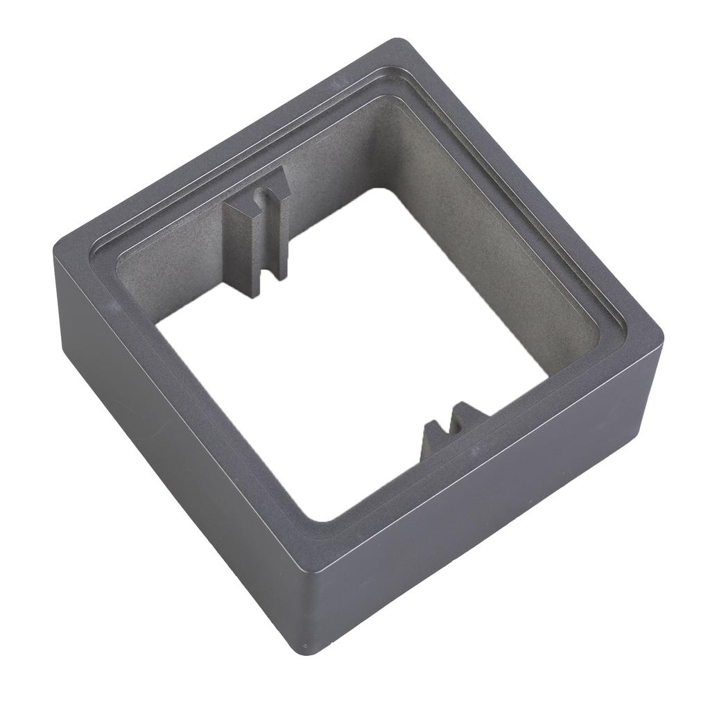 2Pcs Black Plastic Light Switches Cover Plates Self Adhesive Square Shape Wall Switches Stickers for Home Decoration