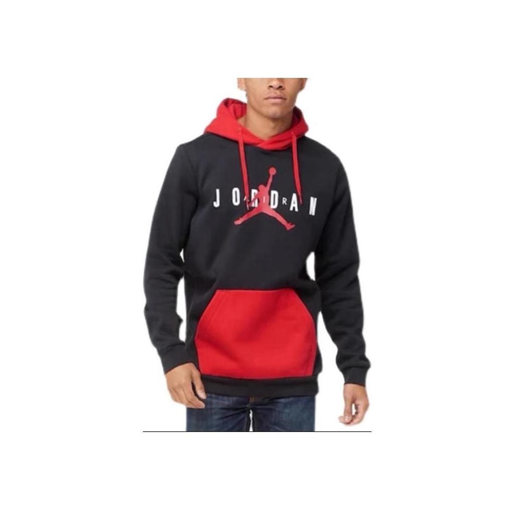 Jordan Moletom com Capuz e Cordão com Estampa de Logotipo Manga Longa Tops Masculinos Preto CQ7708-010